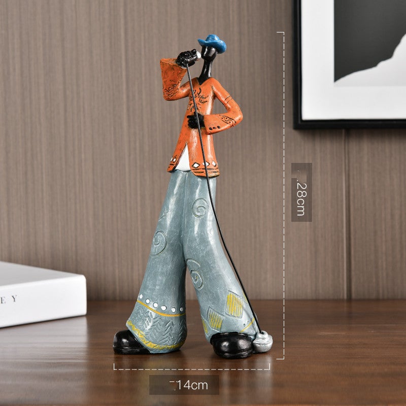 Melodic Masterpiece | Retro Resin Band Sculptures