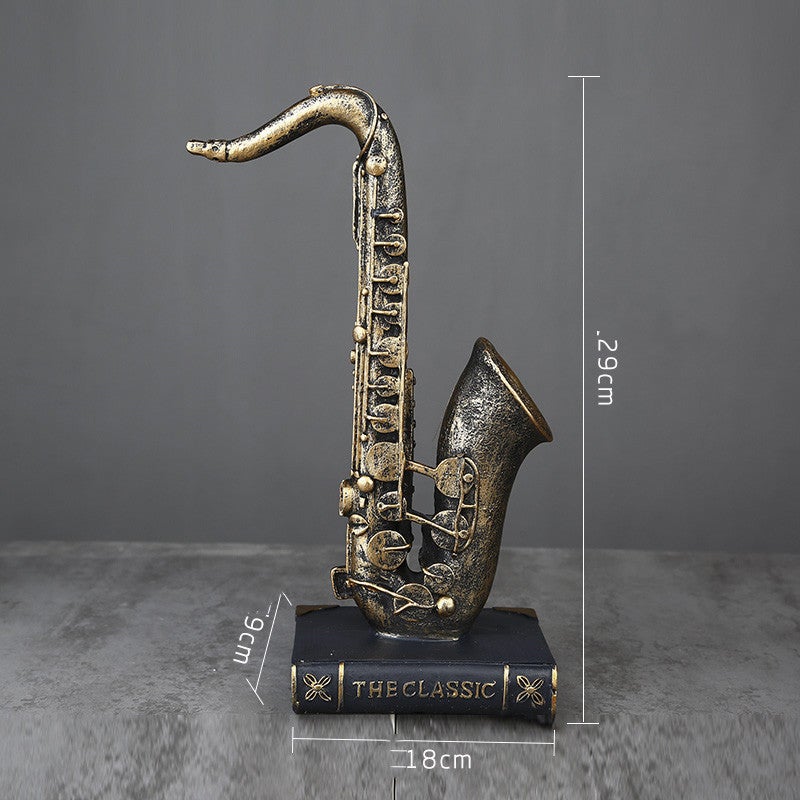 Melodic Masterpiece | Retro Resin Band Sculptures