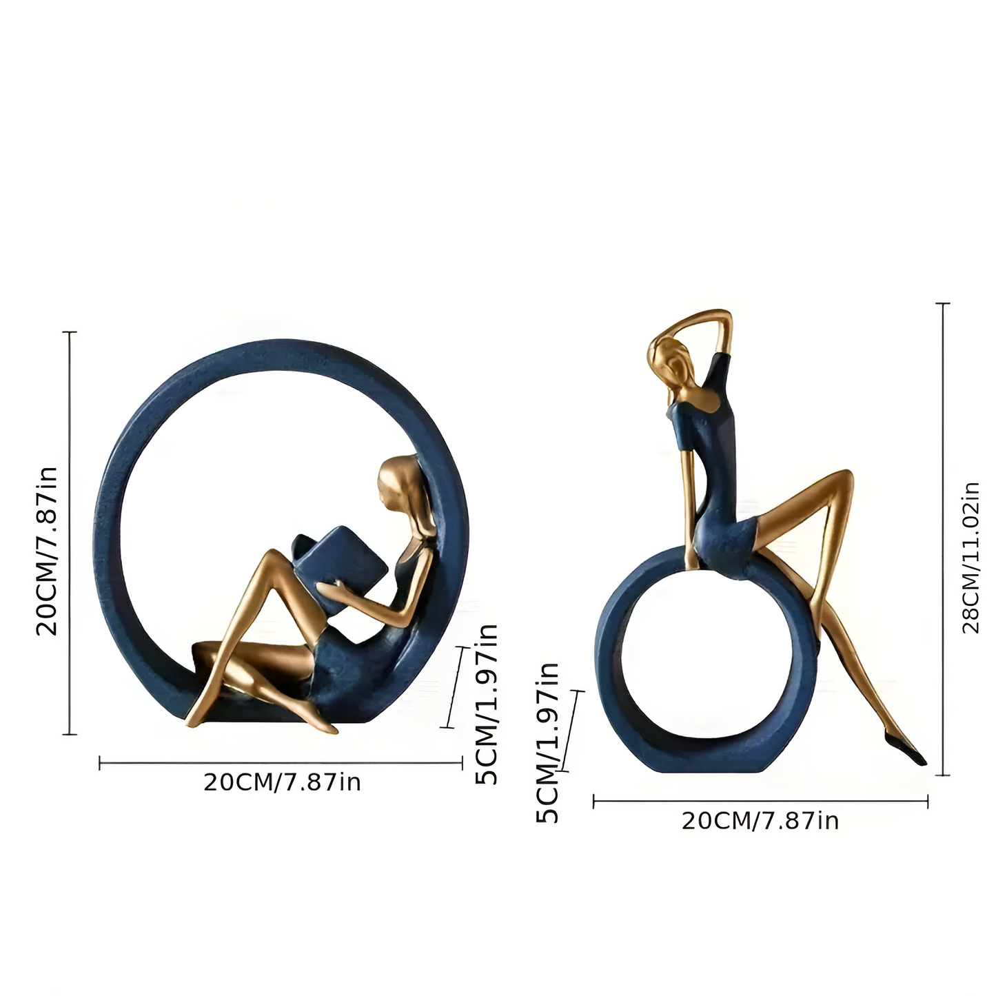 GracefulSculpture | Elegant Resin Figurine Set