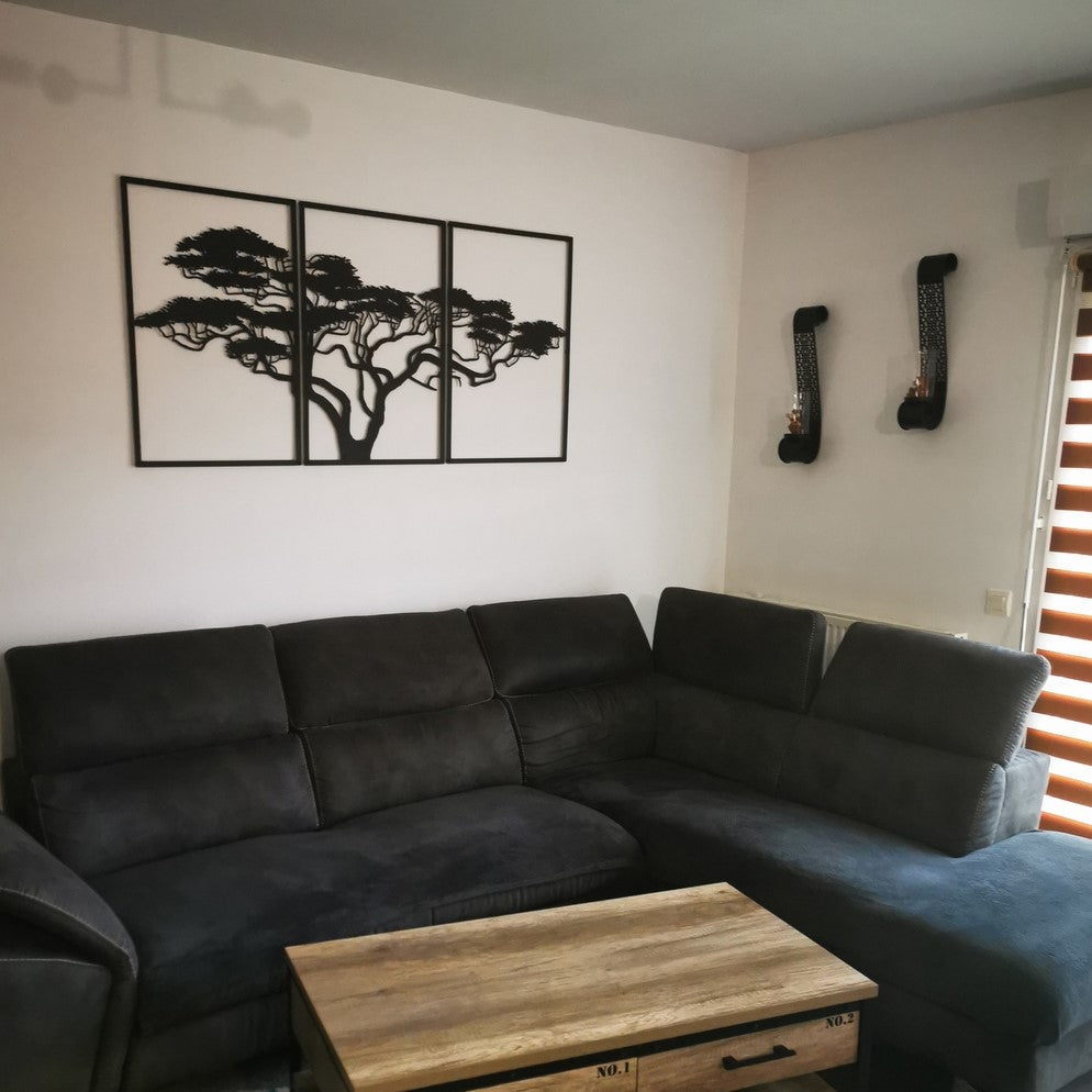 Metal Wall Art | Elegant Birds and Branch Design