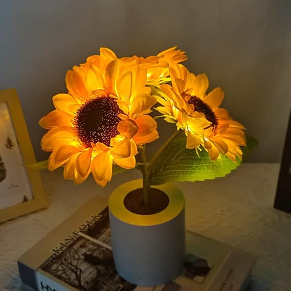 SunGlow | Sparkling Sunflower Table Lamp