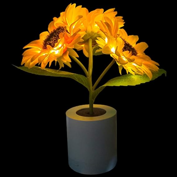 SunGlow | Sparkling Sunflower Table Lamp