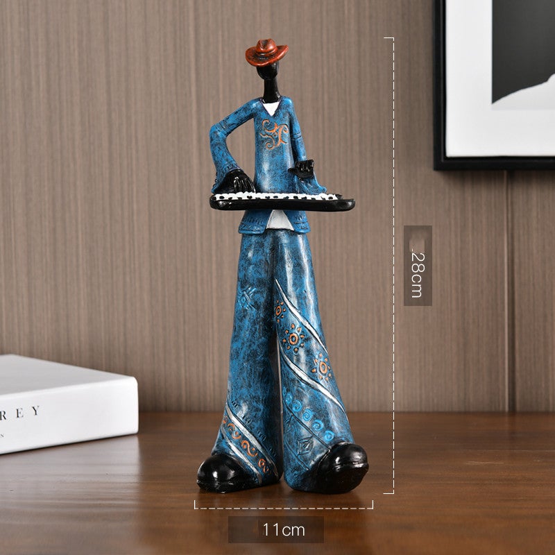 Melodic Masterpiece | Retro Resin Band Sculptures