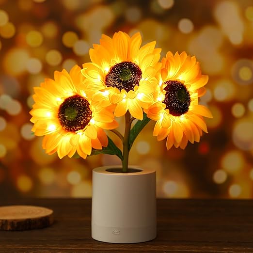 SunGlow | Sparkling Sunflower Table Lamp