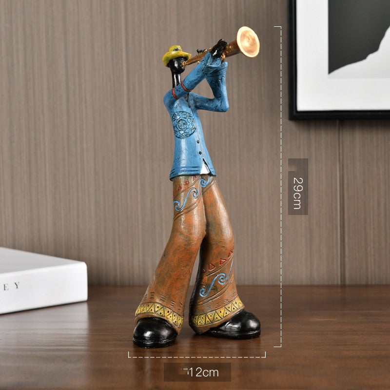 Melodic Masterpiece | Retro Resin Band Sculptures