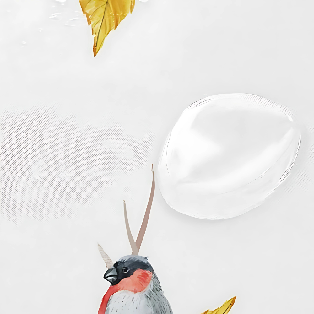 ForestWhisper | Bird & Branch Shower Curtain