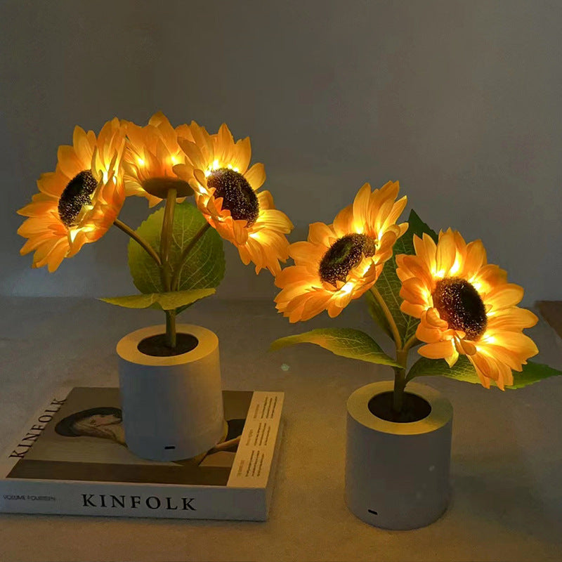 SunGlow | Sparkling Sunflower Table Lamp