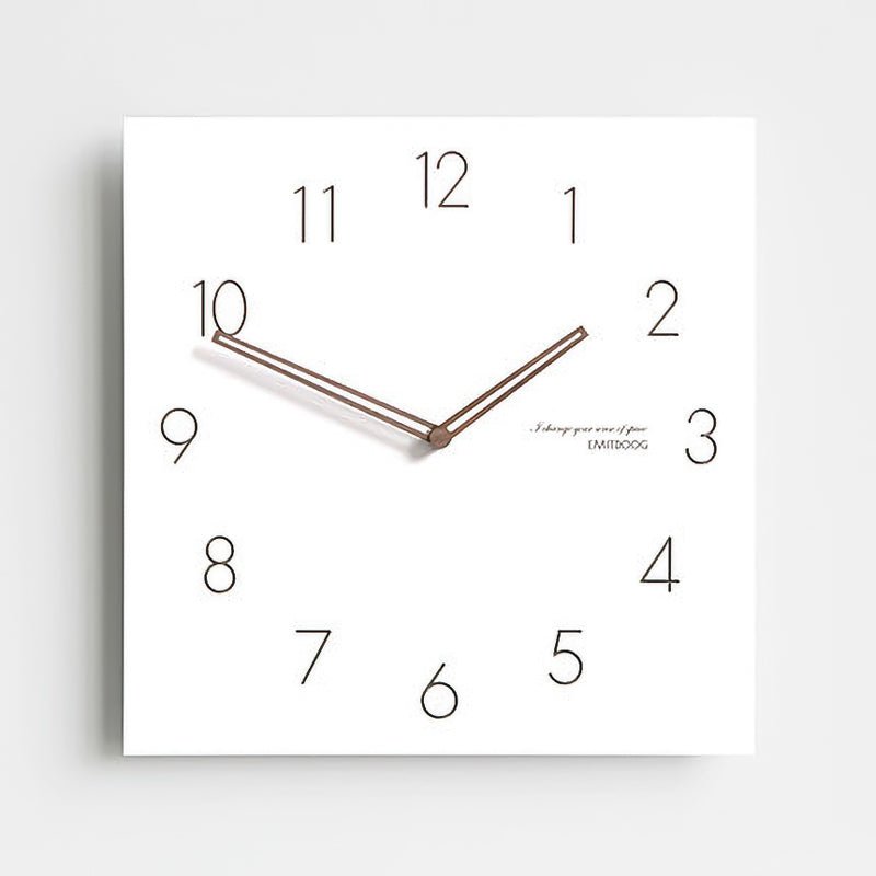 TempoFrame | Modern White Geometric Wall Clock