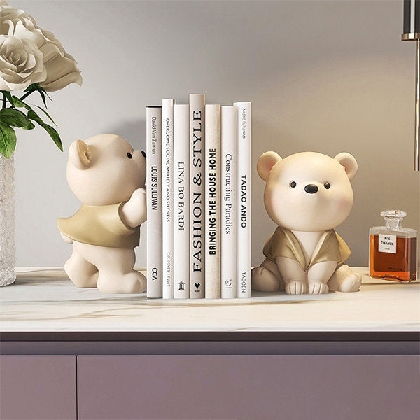 Bear Bookends | Whimsical Shelf Decor