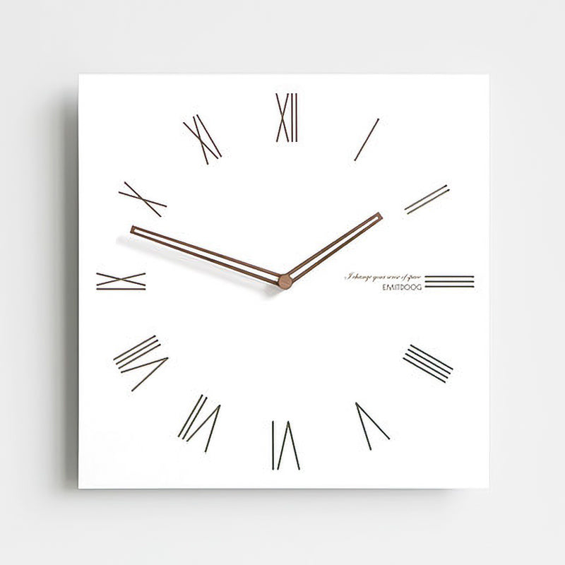 TempoFrame | Modern White Geometric Wall Clock