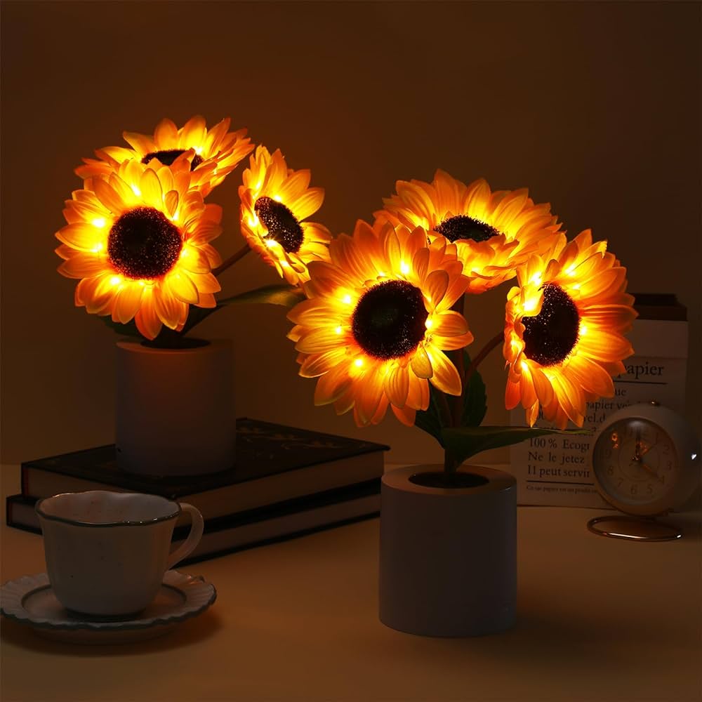 SunGlow | Sparkling Sunflower Table Lamp