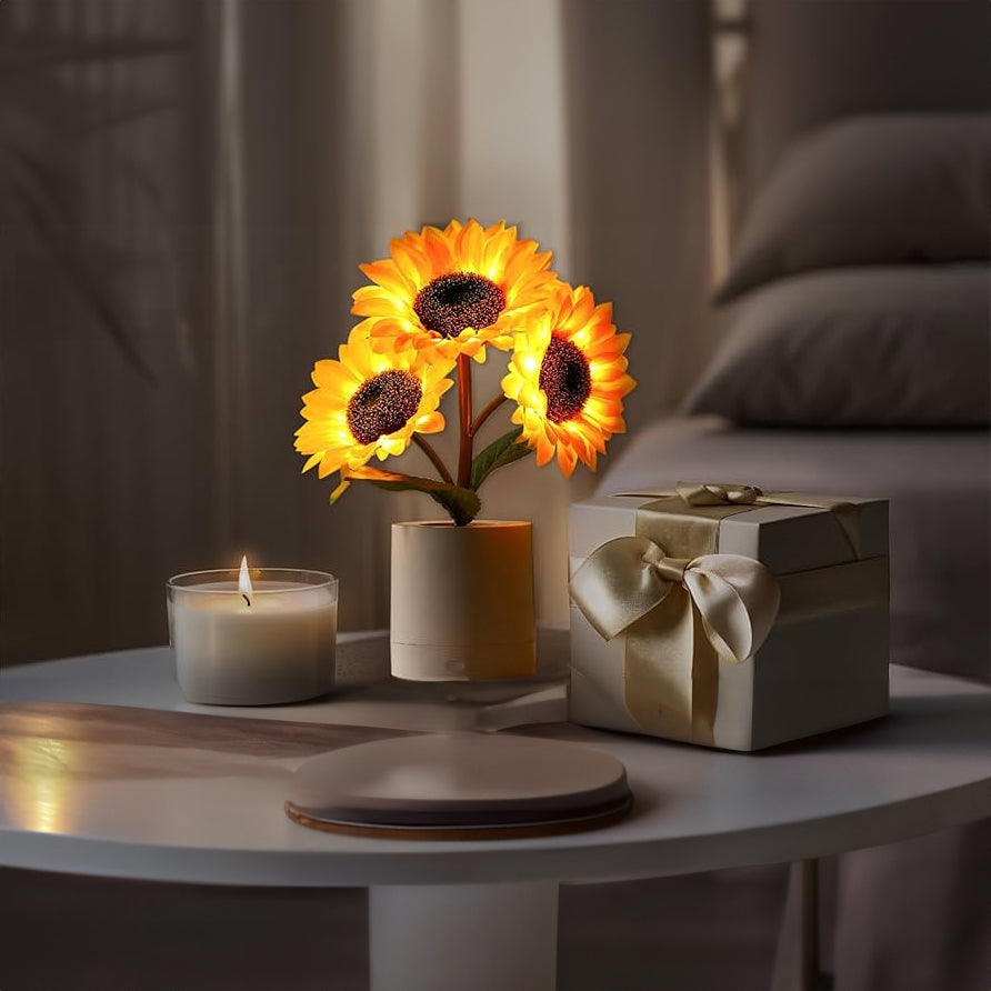 SunGlow | Sparkling Sunflower Table Lamp