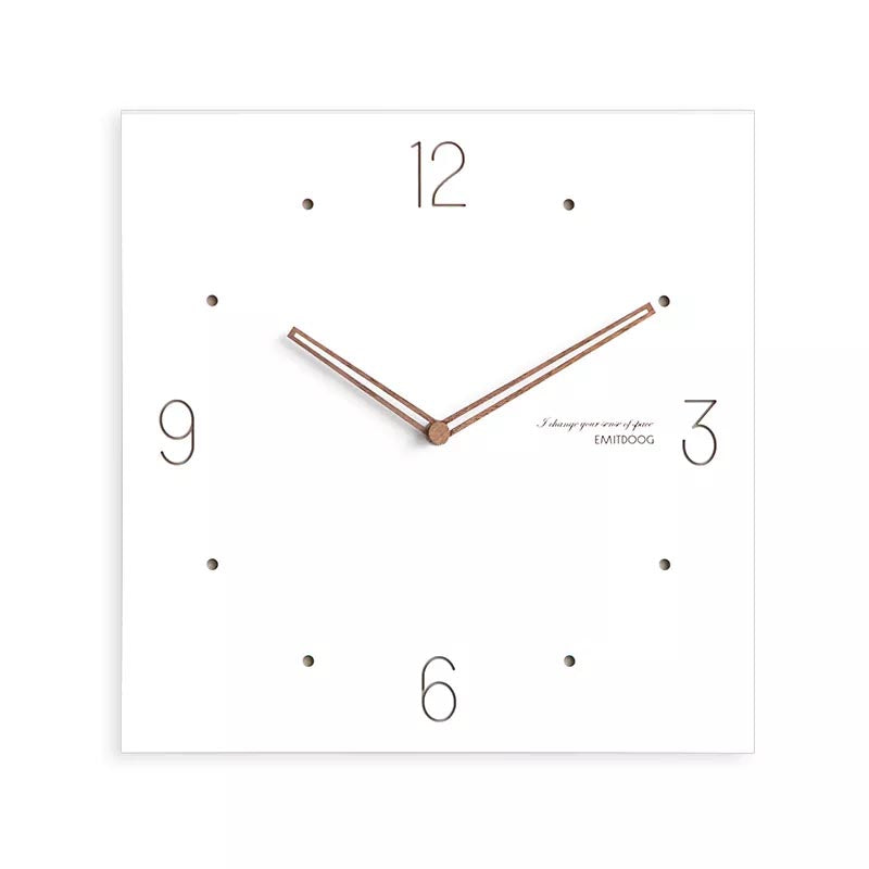 TempoFrame | Modern White Geometric Wall Clock