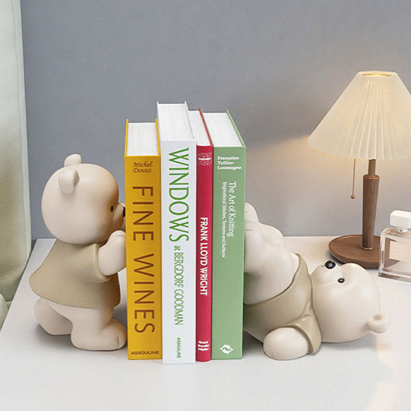 Bear Bookends | Whimsical Shelf Decor