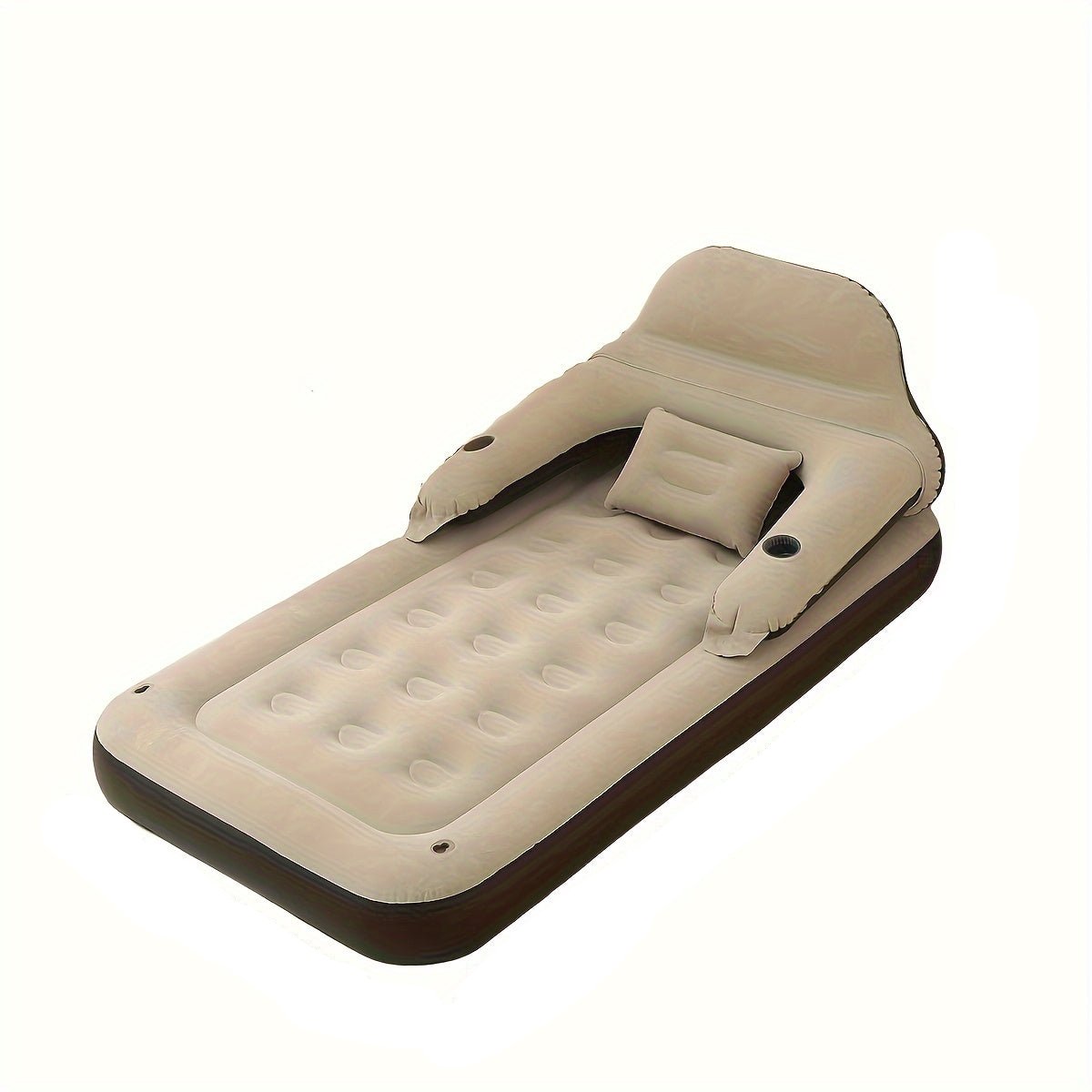 ComfortFlow | Inflatable Mattress with Built-In Pump, Headrest & Backrest