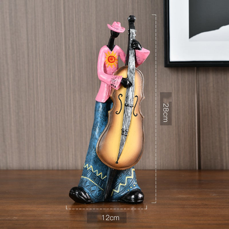 Melodic Masterpiece | Retro Resin Band Sculptures