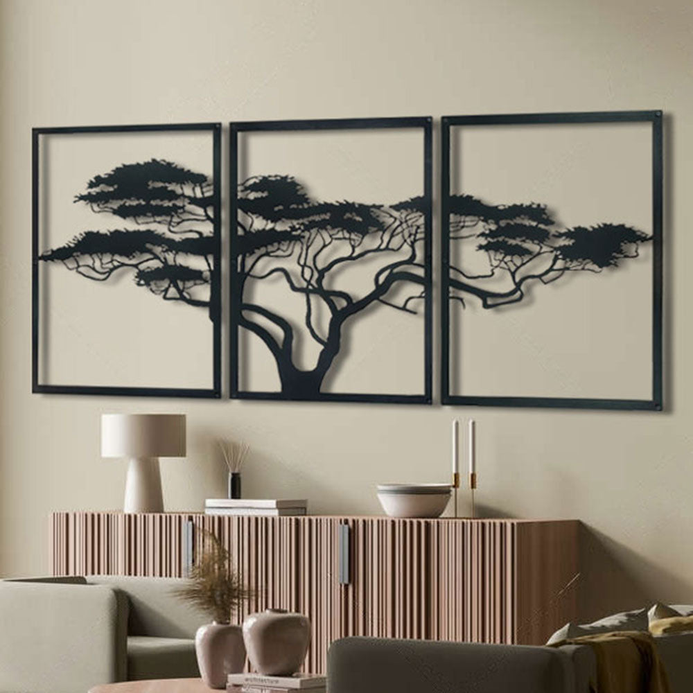 Metal Wall Art | Elegant Birds and Branch Design