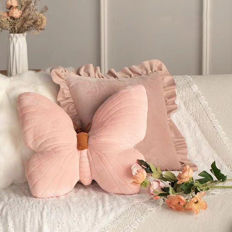 Butterfly Plush Cushion | Soft, Whimsical Accent