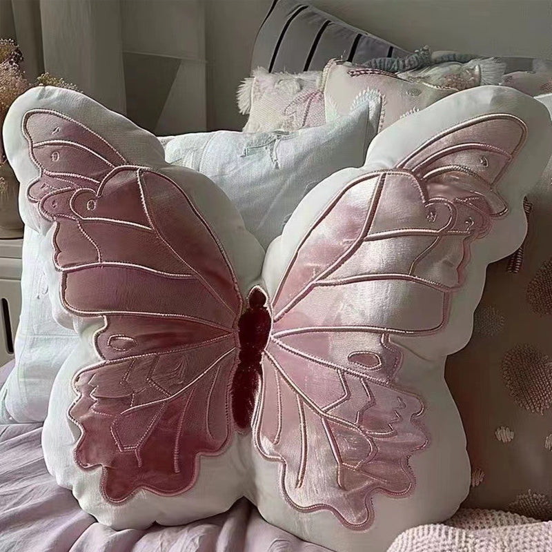Butterfly Plush Cushion | Soft, Whimsical Accent