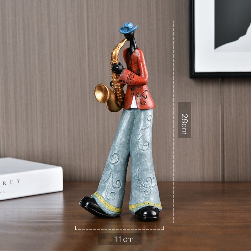 Melodic Masterpiece | Retro Resin Band Sculptures