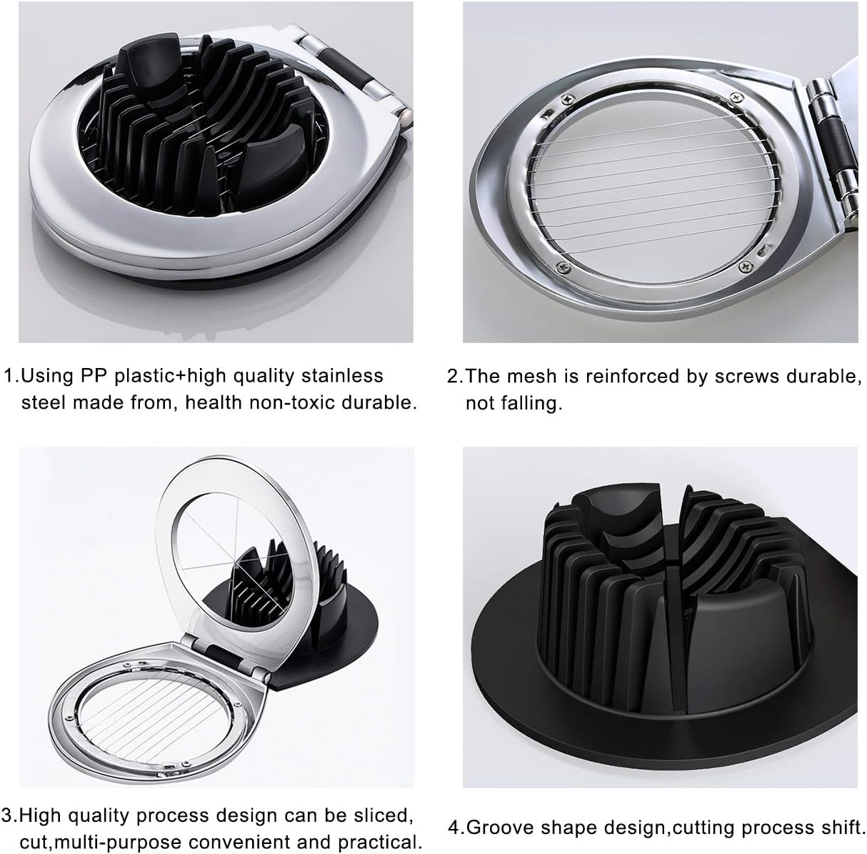 SwiftSlice | Stainless Steel Egg Slicer