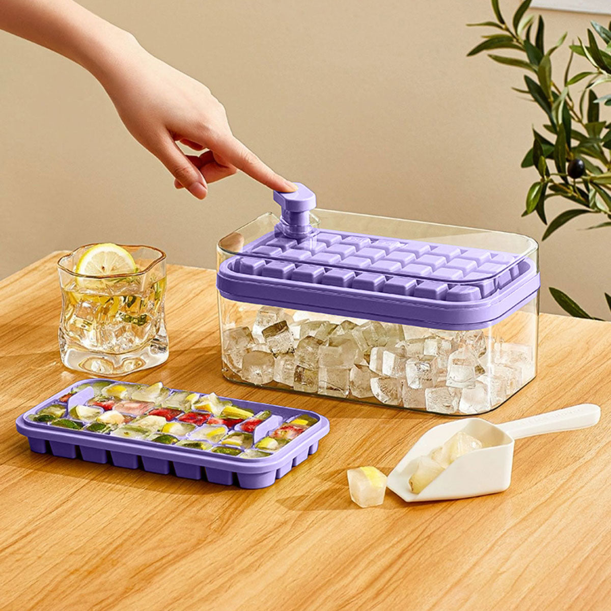 FrostFlex | Silicone Ice Cube Tray with 32 Grids