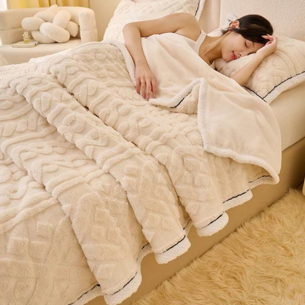 VelvetLoom | Ultra-Soft Jacquard Fleece Blanket