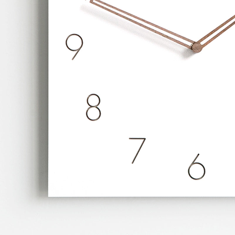 TempoFrame | Modern White Geometric Wall Clock