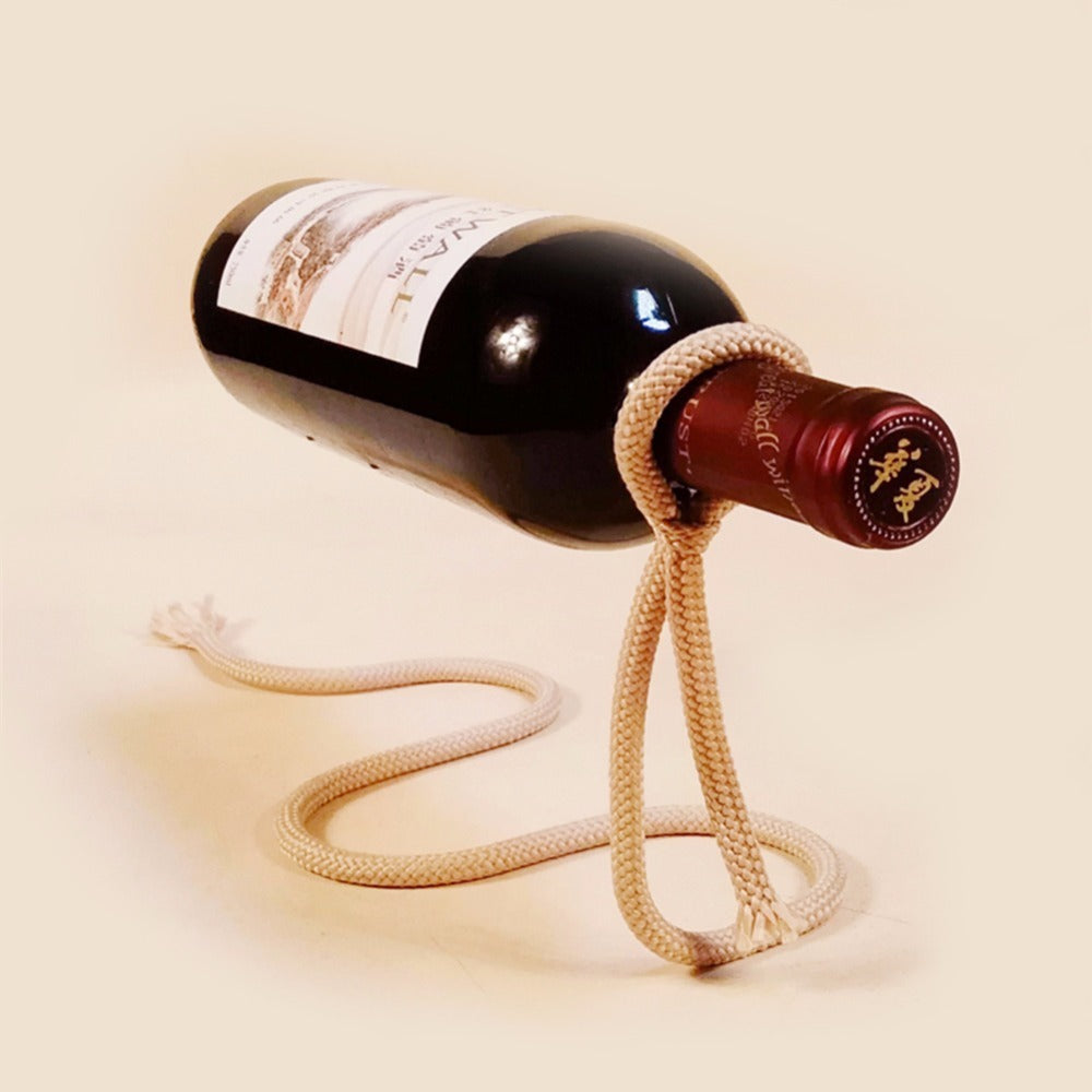 HarborNest | Rustic Rope Wine Rack