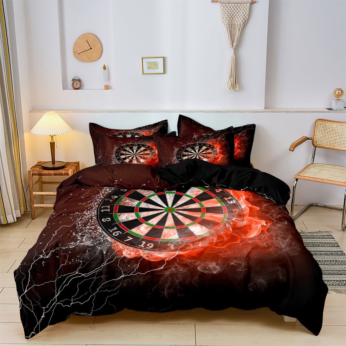 Bullseye Blaze | Striking Darts-Themed Duvet Cover