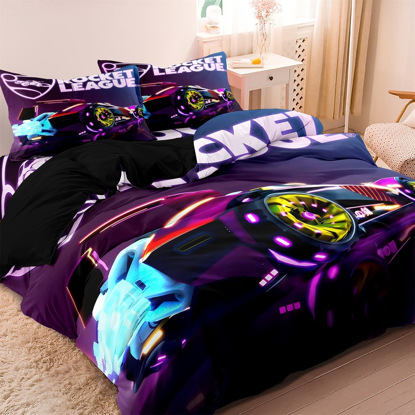 TurboBlast | Rocket Car Racing Duvet Cover Set