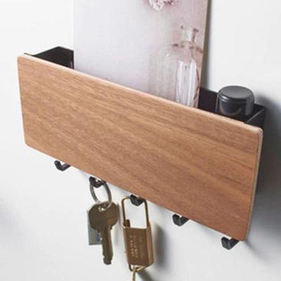 RusticKey | Wooden Wall-Mount Organizer for Keys & Mail