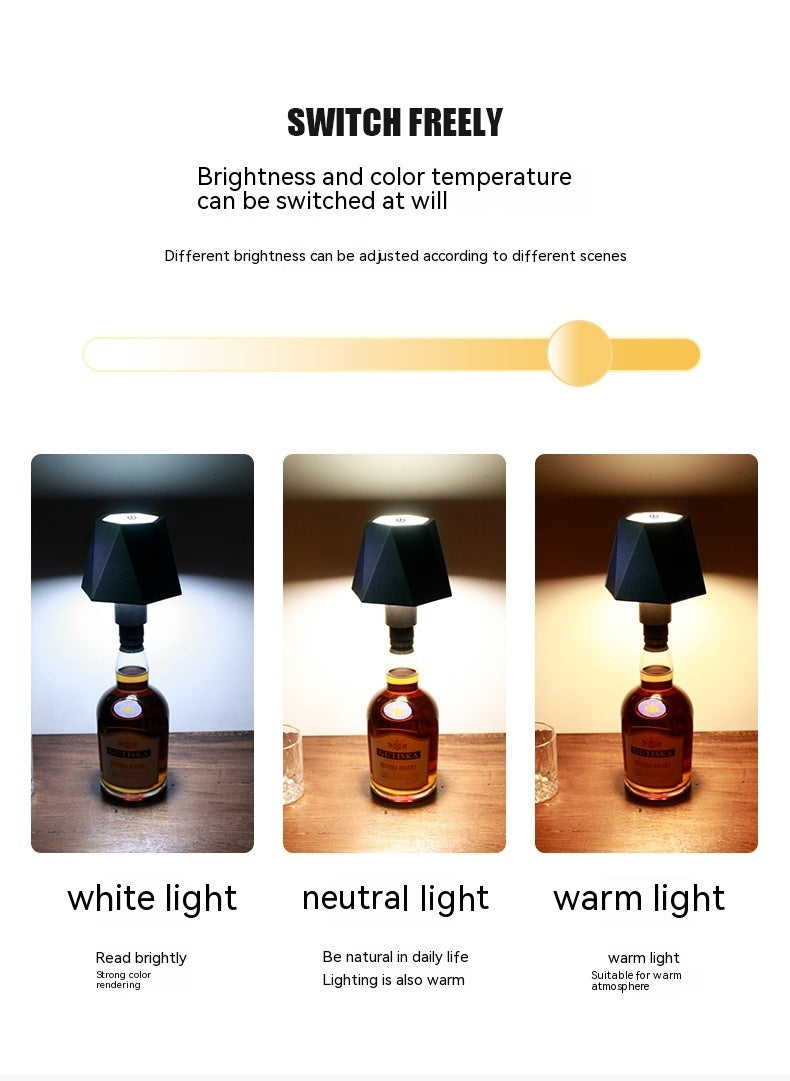 BottleGlow | Wireless Wine Bottle Lamp Top