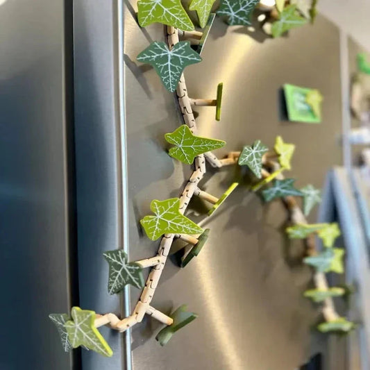 Verdant Vibes | Artistic Leaf Fridge Magnets