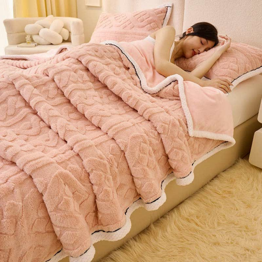 VelvetLoom | Ultra-Soft Jacquard Fleece Blanket