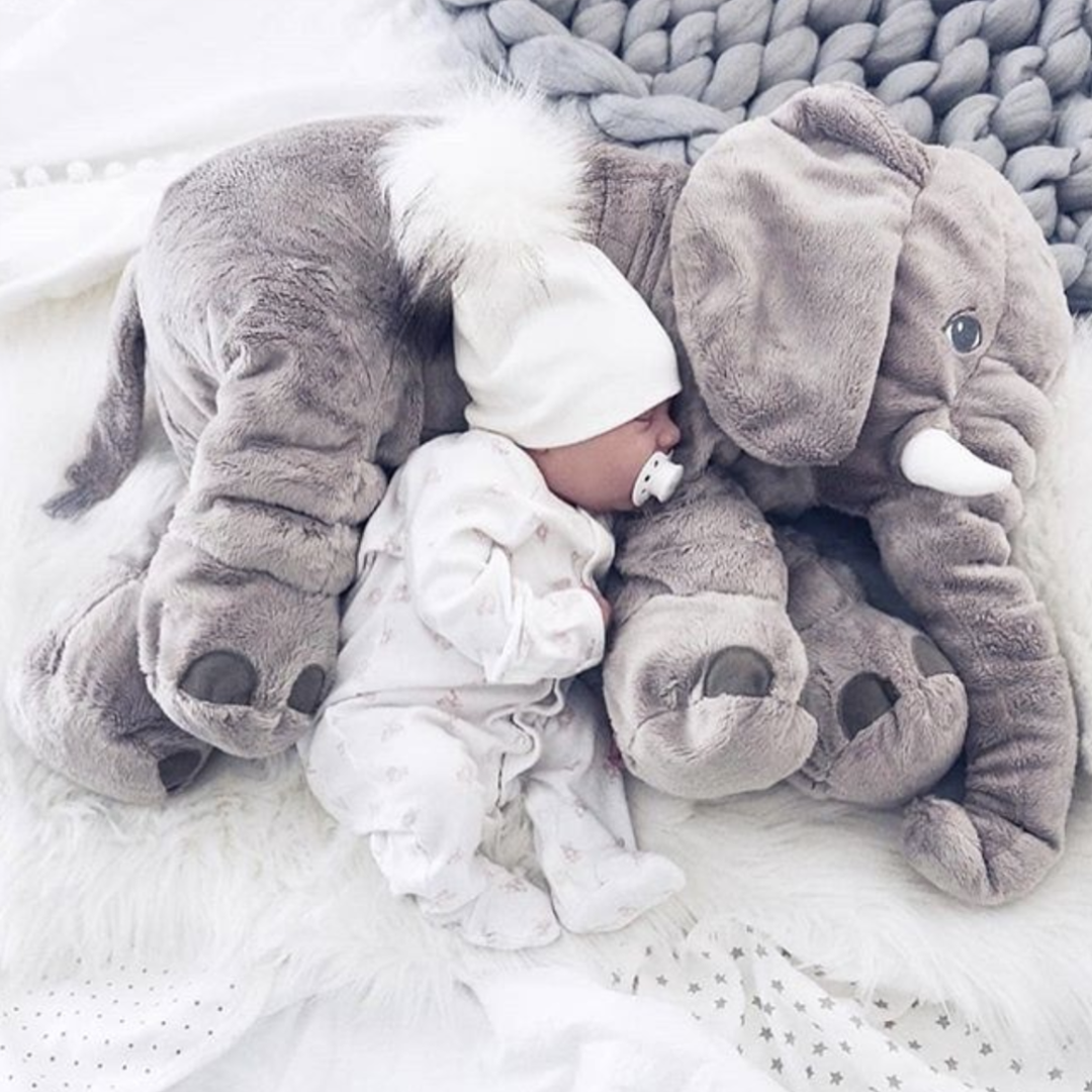 SnuggleTrunk | Soft Plush Elephant Cuddle Cushion