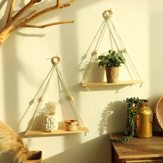 Nomad Nest | Bohemian Wooden Wall Rack