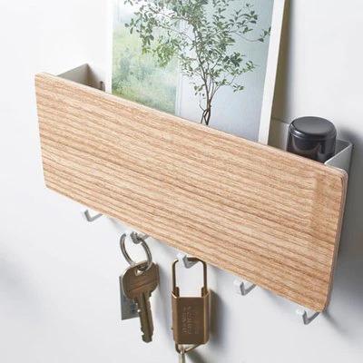 RusticKey | Wooden Wall-Mount Organizer for Keys & Mail