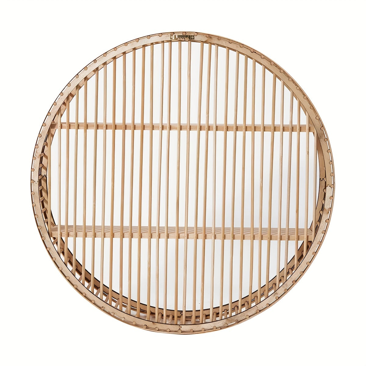BambooHarmony | Boho Handmade Bamboo Wall Shelf