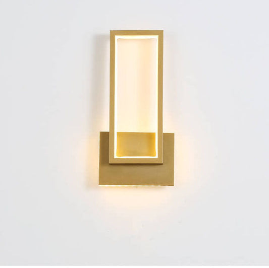 LumiGleam | Modern Gold LED Wall Lamp