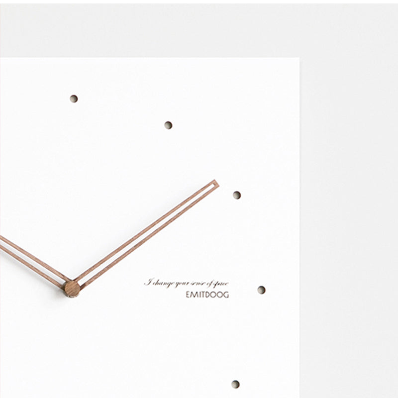 TempoFrame | Modern White Geometric Wall Clock