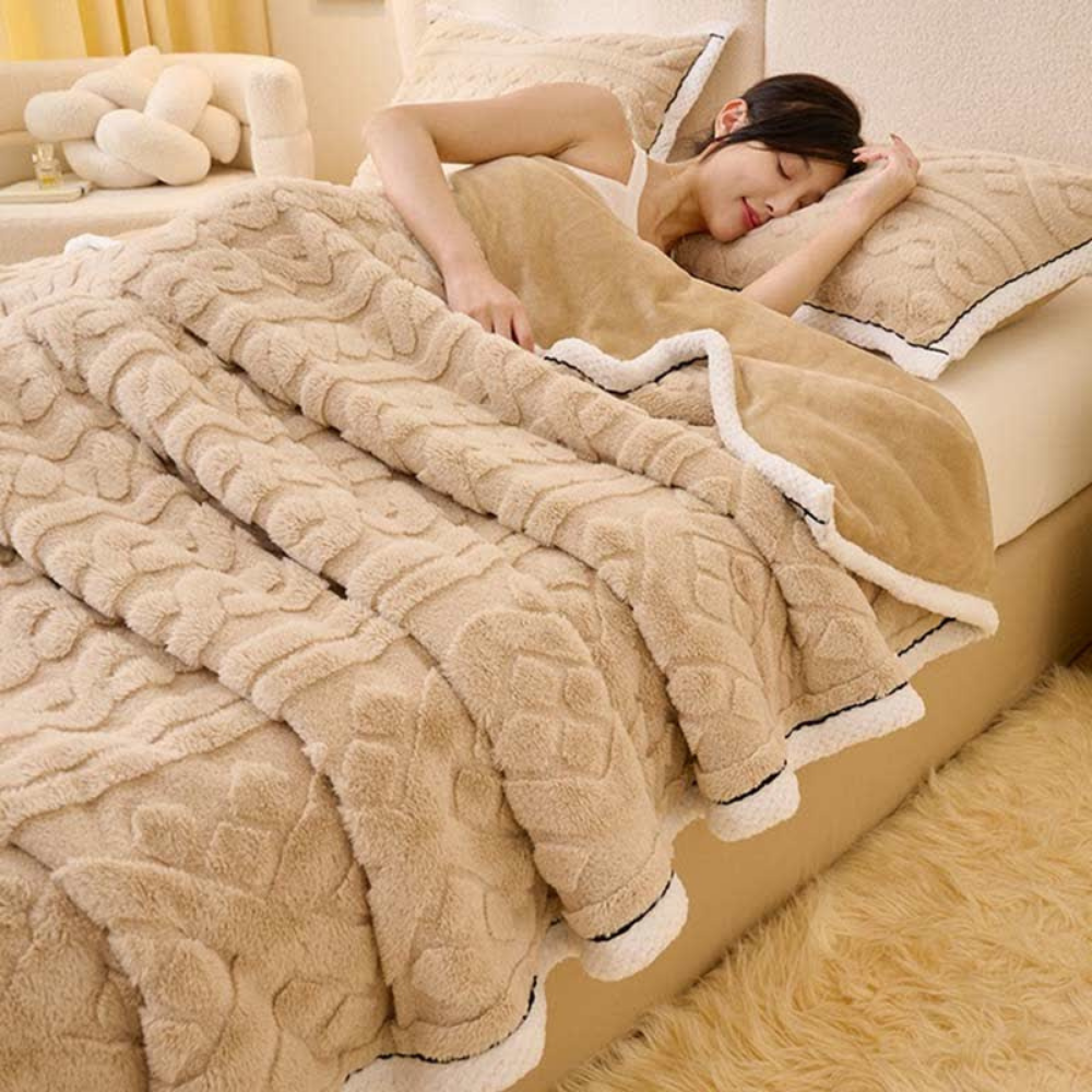 VelvetLoom | Ultra-Soft Jacquard Fleece Blanket