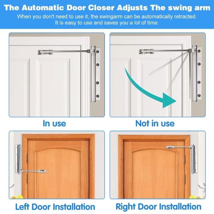 SilentGuard | Automatic Stainless Steel Door Closer