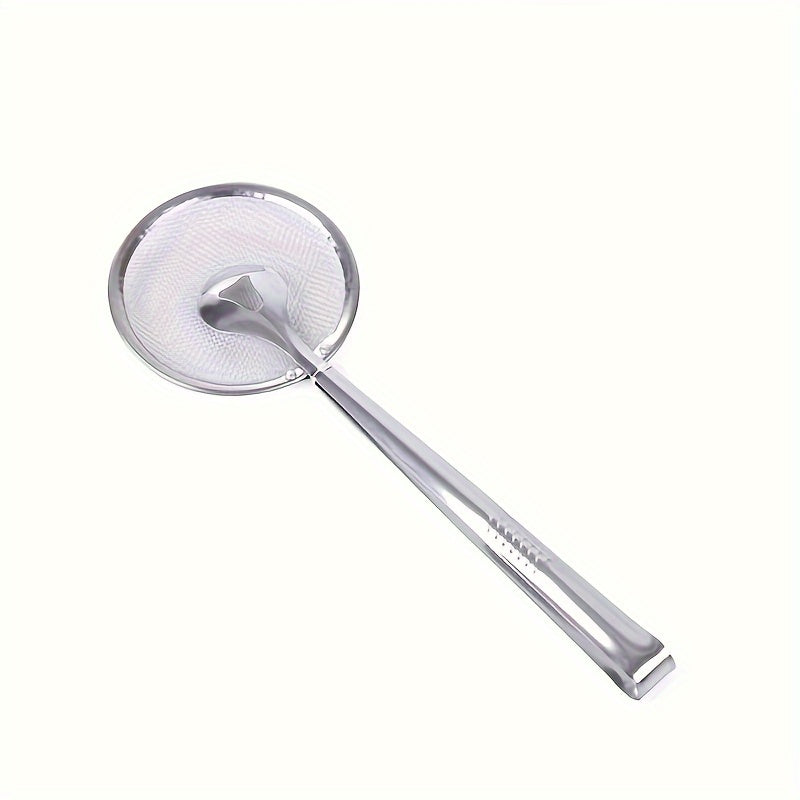 FryMaster | Heat-Resistant Stainless Steel Frying Tongs with Built-In Strainer