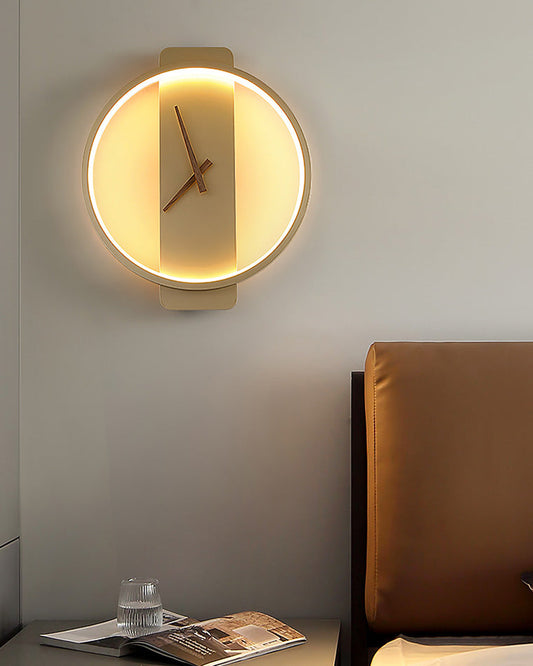 AuraTime | Sleek Modern Wall Clock with LED Lights