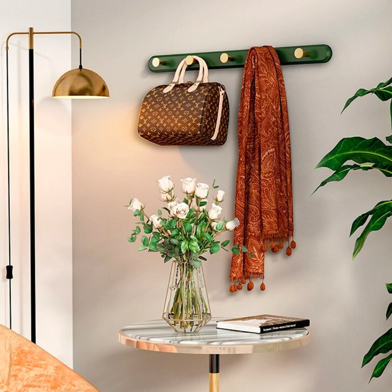 EleganceHome | Gold Hook Wall Coat Rack