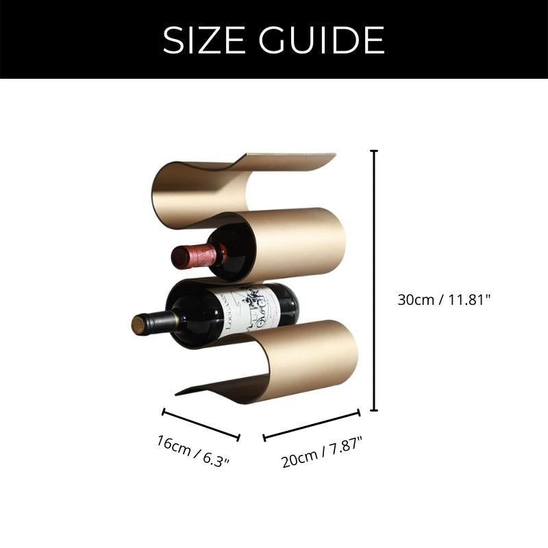 BottleCraft | Sculpted Metal Wine Rack