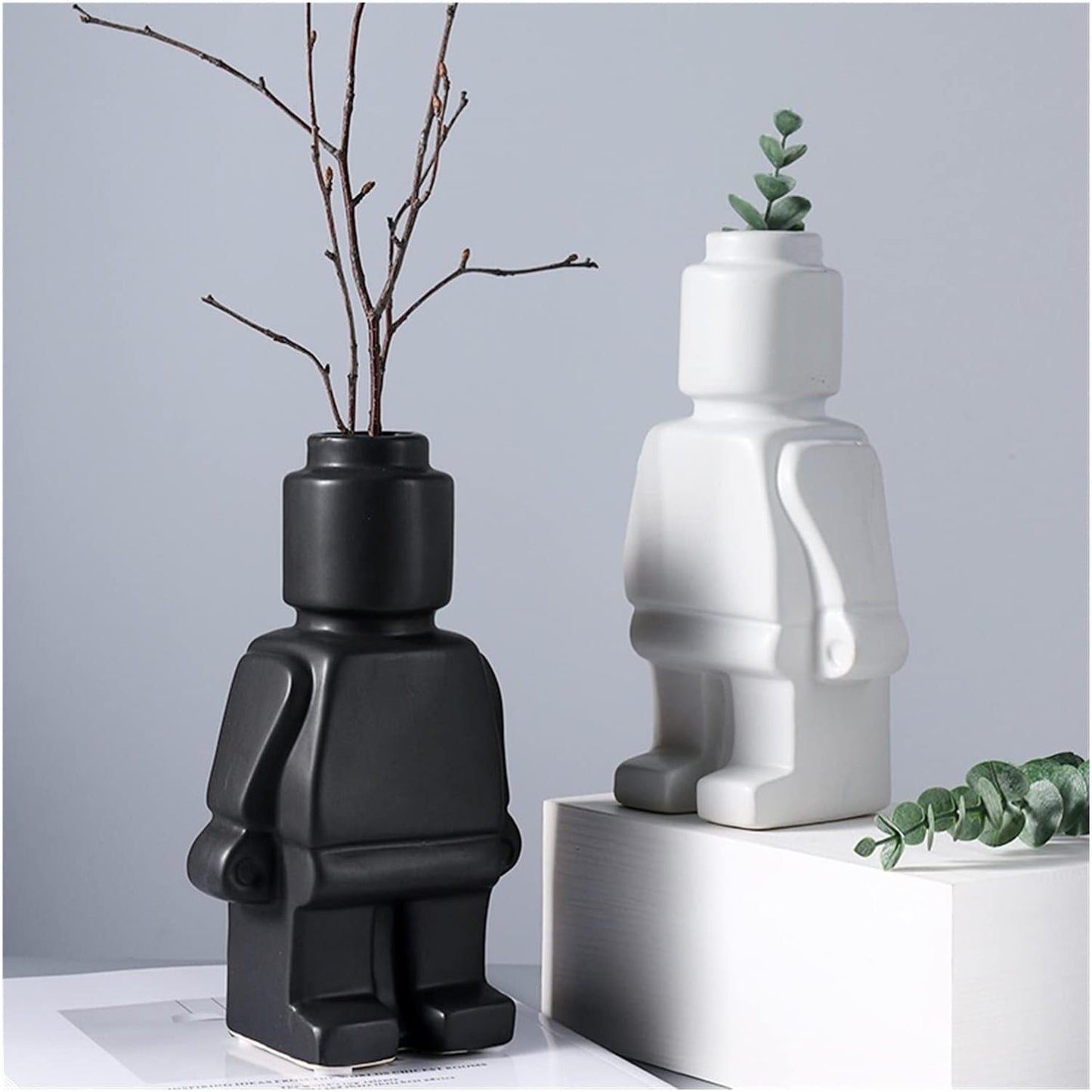 BrickBot | Quirky Robot-Inspired Planter Set