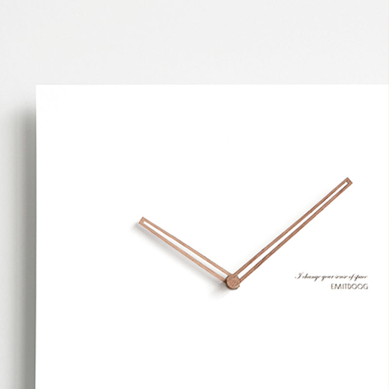 TempoFrame | Modern White Geometric Wall Clock