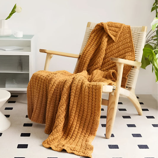 CozyNest | Timeless Vintage Chunky Knit Throw